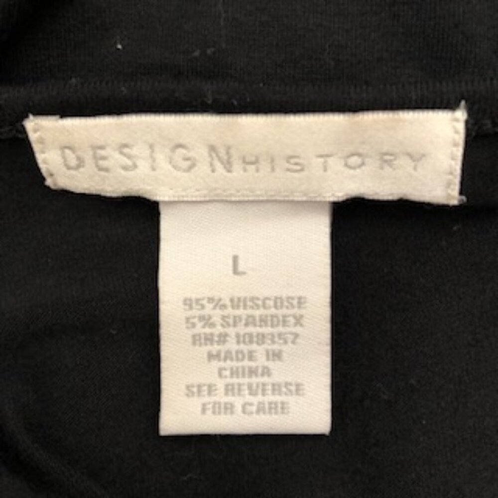 Vintage Embellished Design History Sleeveless Jeweled, Beaded Black Tank Large L - Picture 7 of 7